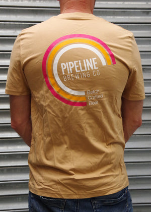 Pipeline Short Sleeve T-shirt - Brown - Pipeline Brewing Co